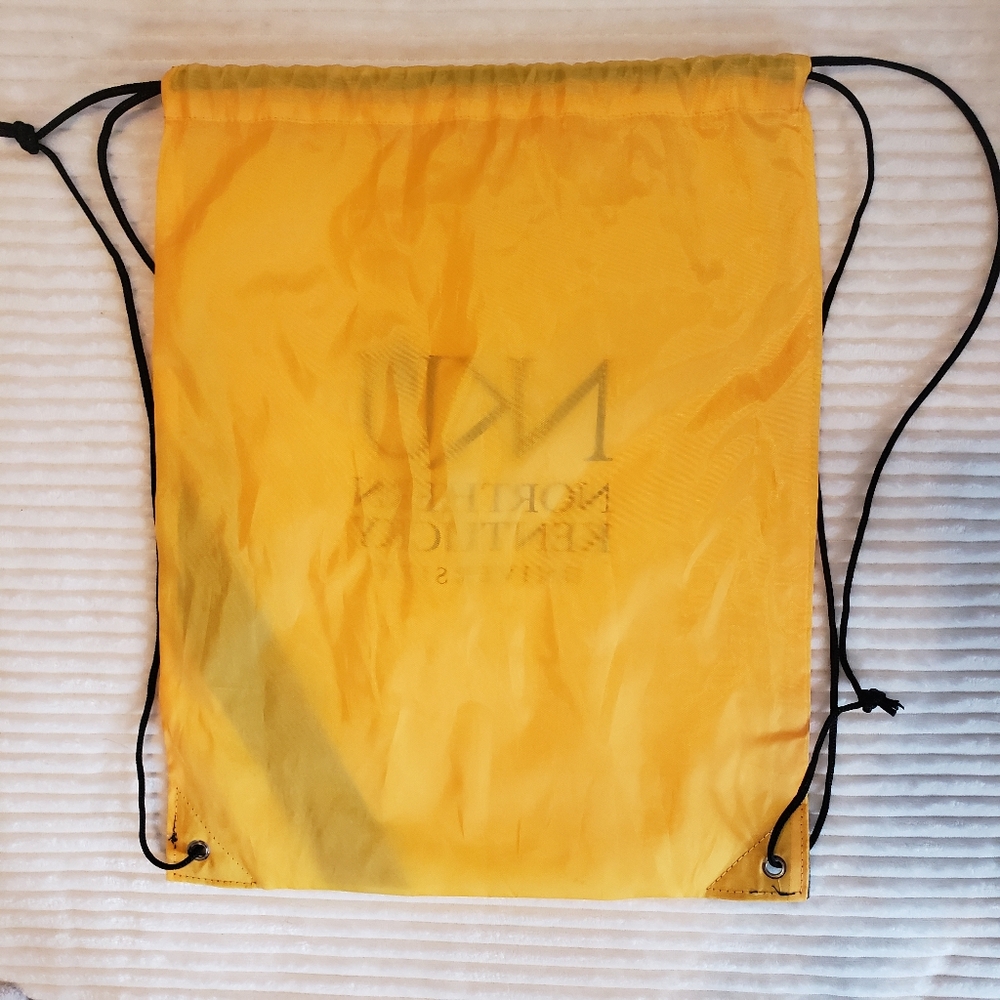 NKU Northern Kentucky University Yellow & Black Drawstring Bag - Picture 5 of 6